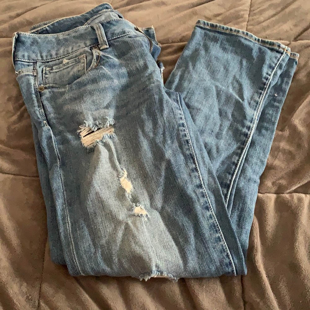 American Eagle artist stretch crop jeans size 6